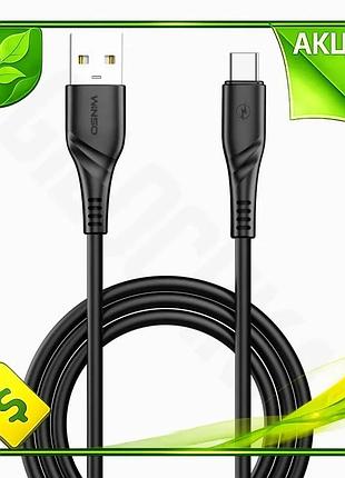 Ve кабель usb type-c winso new version pro 1м чорний для заряджання та передачі даних з'єднувальний ка n6w_ver