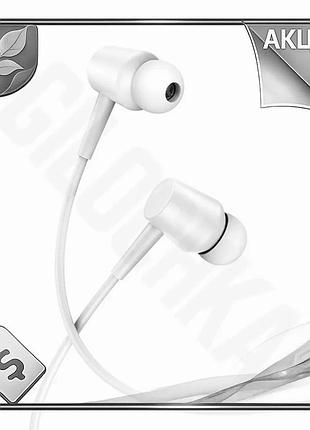 Ve навушники провідні xo ep57 new version crown in-ear білі вакуумні навушники для музики та розмов n6w_ver