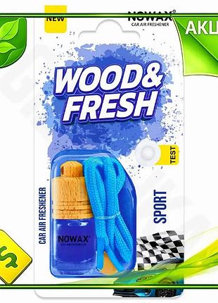 Ve ароматизатор воздуха nowax woodfresh new version sport подвесной с деревянной крышкой для автомобил n6w_ver