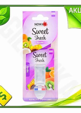 Ve ароматизатор nowax sweet fresh new version exotic 5ml жидкий фруктовый для автомобиля освежитель во n6w_ver