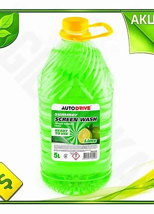 Ve очищувач скла autodrive літній new version 5л готова рідина для очищення скла авто безпечна для лак n6w_ver