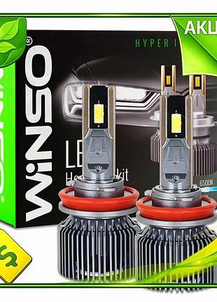 Ve автолампа led winso h8/h11/h16 new version 12/24v 130вт 11000лм холодный белый светодиодное освещен n6w_ver