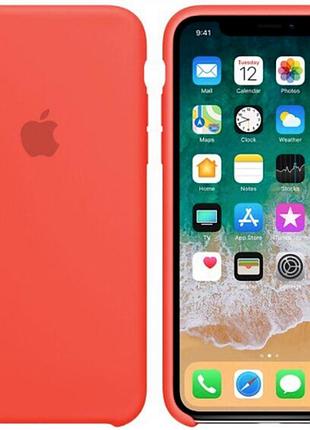 Чохол накладка s-case для iphone x/xs (колір оранжевий) ost