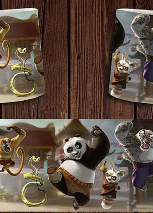 Чашка біла керамічна "кунг-фу панда" kung fu panda ост