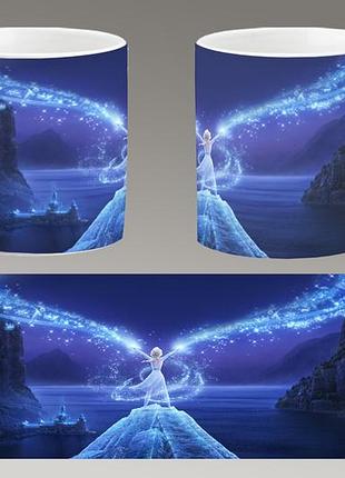 Чашка біла керамічна "холодне серце" frozen ost