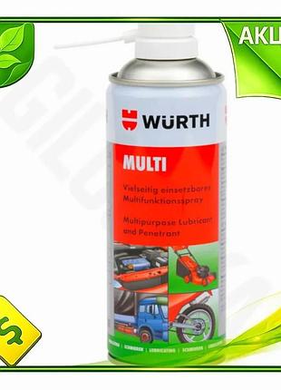 Ve смазка многофункциональная wurth multi new version спрей 400мл универсальный аэрозоль для смазки оч n6w_ver
