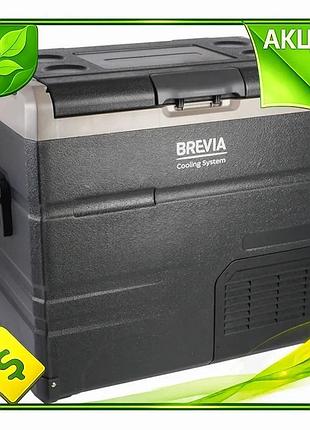 Ve холодильник автомобильный brevia компрессорный new version 60л черный для путешествий и кемпинга ав n6w_ver
