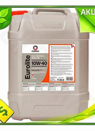 Ve моторне масло comma eurolite new version 10w-40 напівсинтетичне для бензинових та дизельних автомоб n6w_ver