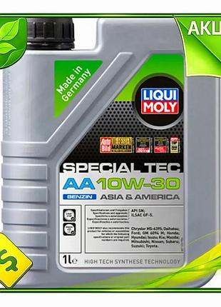 Ve моторное масло liqui moly new version special tec aa 10w-30 1л полусинтетическое для бензиновых дви n6w_ver