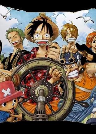 Подушка ван пис one piece 40*40 см (2) abc