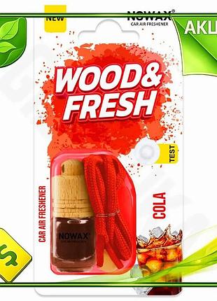 Ve ароматизатор повітря nowax woodfresh new version cola підвісний освіжувач для автомобіля вдома офіс n6w_ver