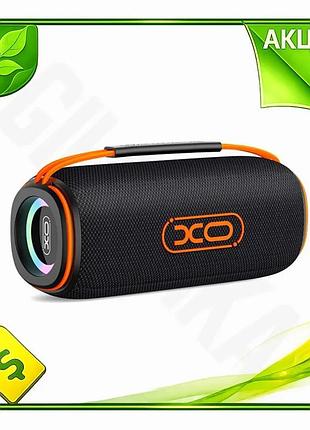 Ve портативна акустика xo 10w new version чорна бездротова колонка для музики з динамічним підсвічуван n6w_ver