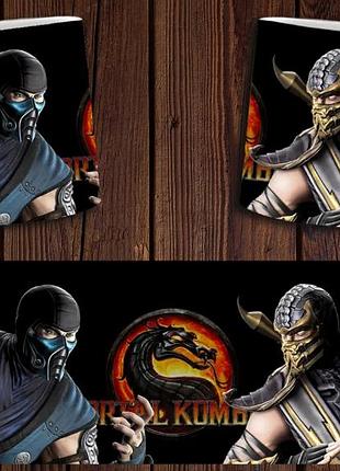 Чашка белая керамическая с принтом "mortal kombat" мортал комбат ост