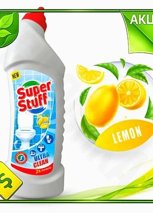 Ve средство для мытья унитаза new version super stuff лимон 1л чистящее средство для керамической сант n6w_ver
