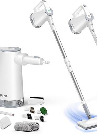 Парова швабра feppo 1300w зі знімним пароочисником 10-в-1 білий