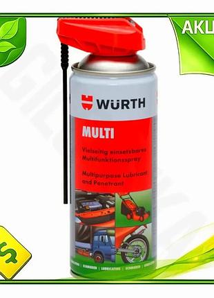 Ve смазка многофункциональная wurth multi-cobra new version 400мл спрей для смазывания и защиты детале n6w_ver