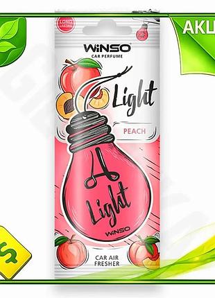 Ve ароматизатор воздуха winso light new version peach целлюлозный для дома авто офиса с ароматом перси n6w_ver