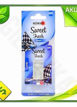 Ve ароматизатор nowax sweet fresh new version sport 5ml жидкий освежитель воздуха для авто с приятным n6w_ver
