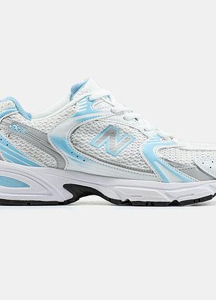 Жіночі білі кросівки new balance 530 white blue silver х нью беланс 39