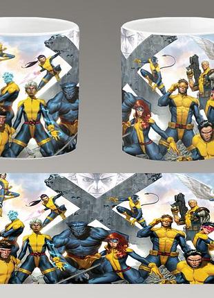 Чашка белая керамическая "люди икс" x-men ост