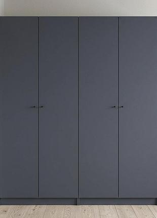 Шафа для одягу doros промо антрацит 2+2 дсп 180х48х204 (42005333) (drs-012163)