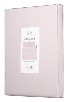Пододеяло ardesto mix&match 200х220см сатин / на молнии айвори (art2022dvc)