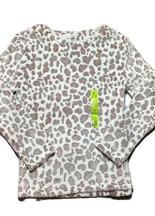 Мягкий плюшевый свитшот primark fleece для дома и сна коричневый s