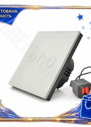 Dm сенсорный выключатель wifi спецификация 2.2 управление трехканальный белый для управления освещение spe|lz