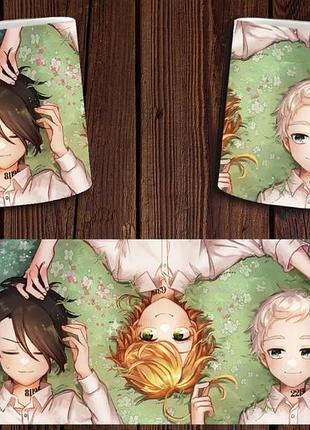 Чашка белая керамическая "обещанный неверленд" the promised neverland abc