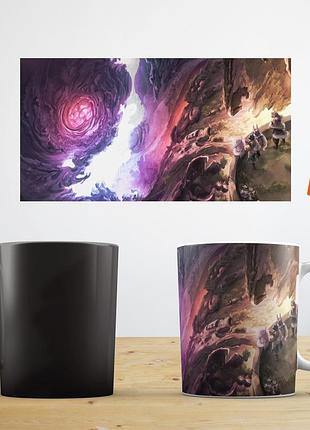 Термокрупка чашка хамелеон аниме «made in abyss» сделанный в бесдне чашка abc