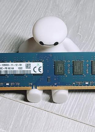 Оперативная память 4gb skhynix 2rx8 ddr3-1600mhz pc3-12800u (intel/amd)
