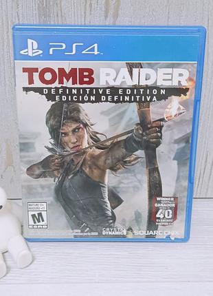 Диск с игрой tomb raider definitive edition для sony playstation 4 (ps4)