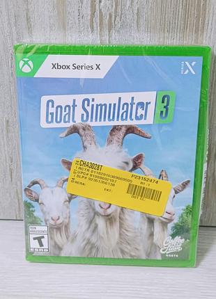 Диск з грою goat simulator 3 до xbox series x / (новий/запакований)