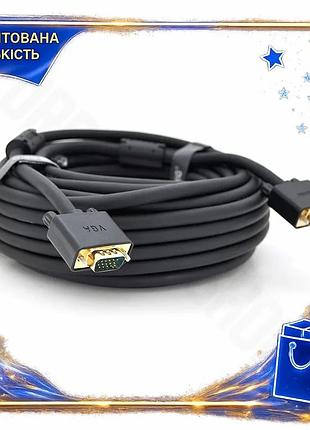 Dm кабель vga 15м спецификация 2.2 veggieg 3+6 папа-папа для компьютера и телевизора с позолоченным ко spe|lz