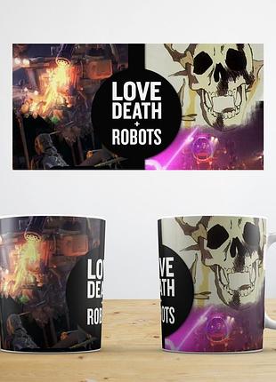 Чашка з прінтом серіал любов, смерть і роботи постер love, death + robots abc