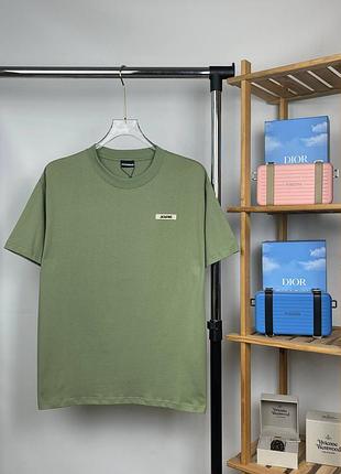Оливкова футболка jacquemus | jacquemus t-shirt | стильна бавовняна футболка premium xl