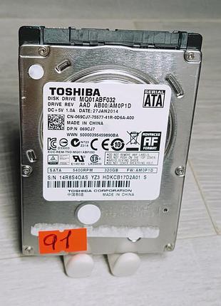 Жесткий диск 320gb toshiba hdd для ноутбука 2.5 / 5400rpm / 7мм / sata iii (sata/600)