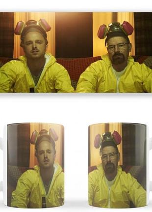 Чашка белая керамическая breaking bad во все тяжкие abc