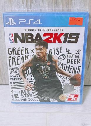 Диск с игрой баскетбол nba 2k19 для sony playstation 4 (ps4) / новый