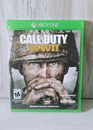 Диск с игрой call of duty ww2 для xbox one