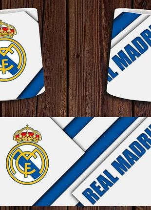 Чашка біла керамічна "фк реал мадрид" real madrid abc