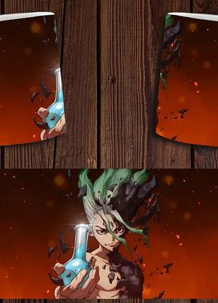 Чашка белая керамическая "доктор стоун"dr. stone abc
