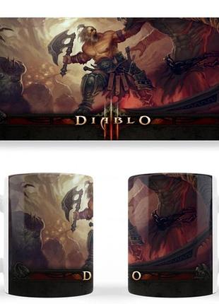 Чашка біла керамічна diablo abc