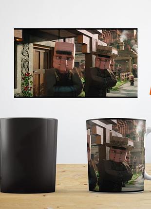 Чашка хамелеон з прінтом фото фільм майнкрафт minecraft movie термокружка abc