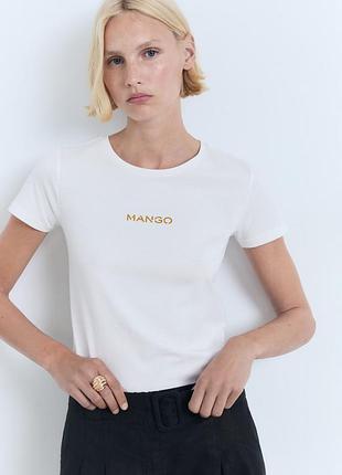 Футболка з бавовни mango розмір xxl