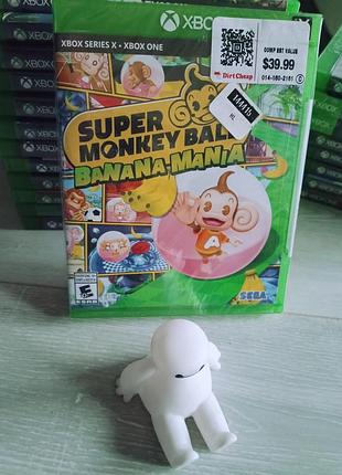 Диск з грою super monkey ball banana mania для xbox one / новий