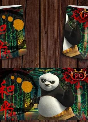 Чашка біла керамічна "кунг-фу панда" kung fu panda abc