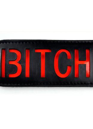 Плеть шлепалка бдсм bitch черная 3