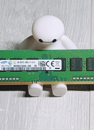 Оперативна пам'ять 4gb samsung ddr3-1600mhz 1rx8 pc3-12800u (intel/amd)