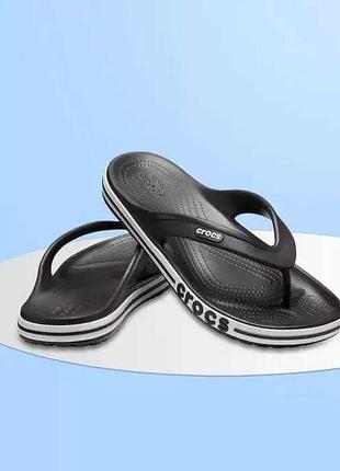 В'єтнамки crocs bayaband flip чоловічі крокс чорні, оригінал.